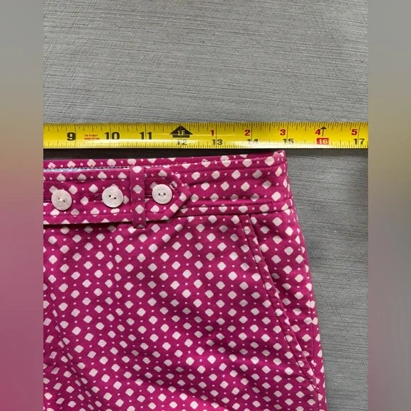 J. Crew Fuchsia Hot Pink and White Polka Dot Mini Skirt Canvas Size 2 - Picture 10 of 10